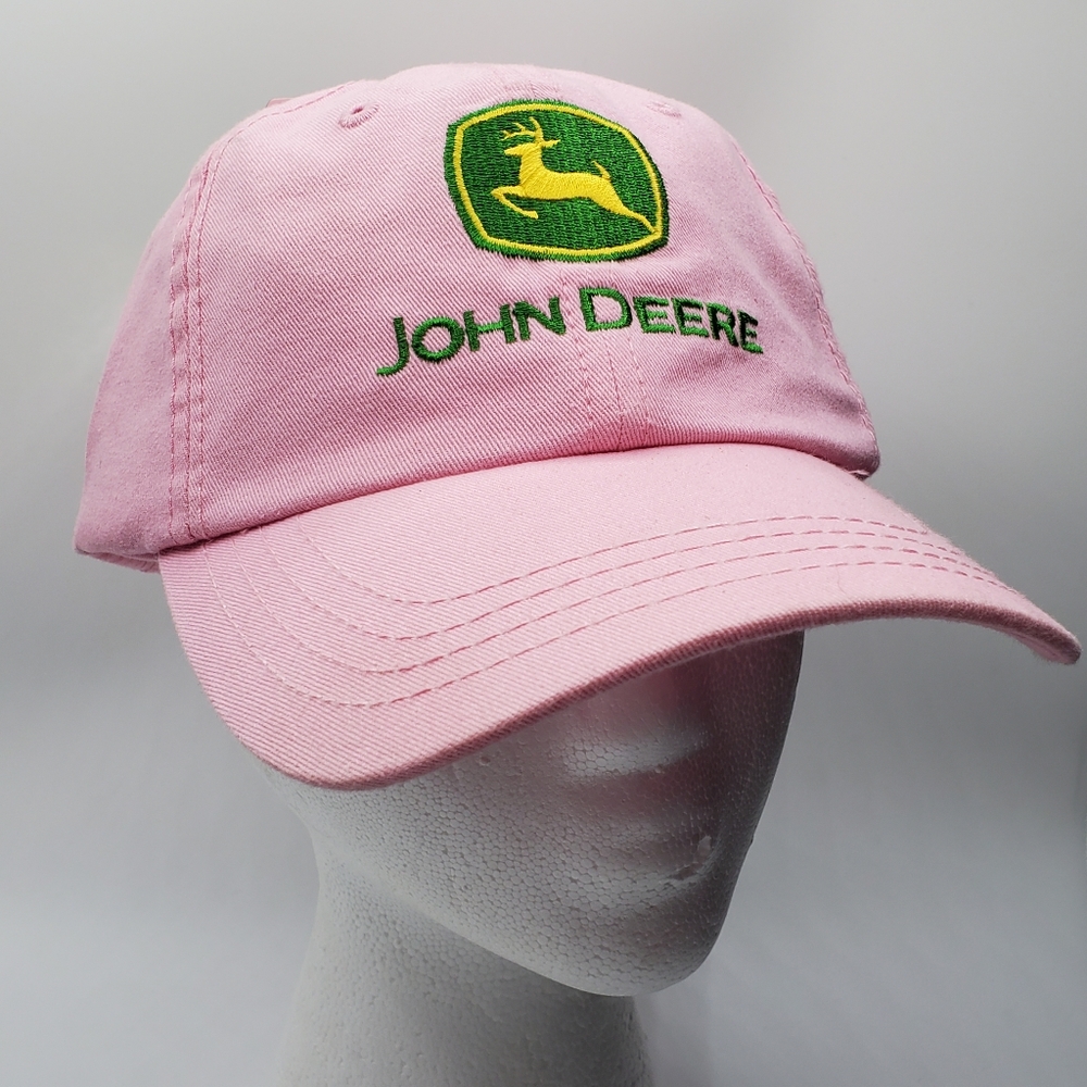 John Deere jumping deer adjustable strap hat
